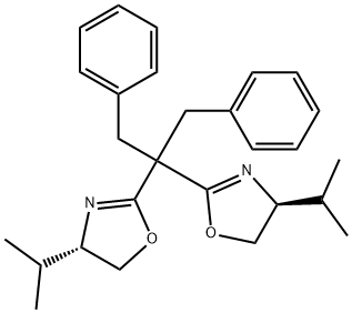 (4S,4'S)-2,2'-[2-Phenyl-1-(phenylmethyl)ethylidene]bis[4-
(1-methylethyl)-4,5-dihydrooxazole] Structural