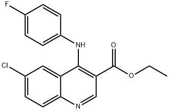 ethyl 6-chloro-4-((4-fluorophenyl)imino)-1,4-dihydroquinoline-3-carboxylate Structural