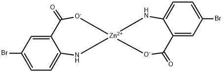 zinc(II) 2-amino-5-bromobenzoate Structural