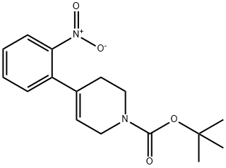 tert-butyl 4-(2-nitrophenyl)-5,6-dihydropyridine-1(2H)-carboxylate Structural