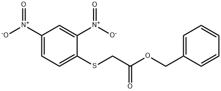 benzyl 2-((2,4-dinitrophenyl)thio)acetate Structural
