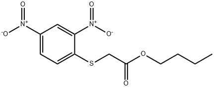 butyl 2-((2,4-dinitrophenyl)thio)acetate Structural