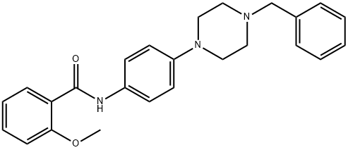 N-[4-(4-benzyl-1-piperazinyl)phenyl]-2-methoxybenzamide Structural