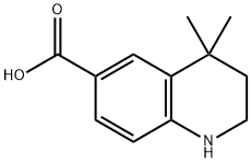 1,2,3,4-tetrahydro-4,4-dimethylquinoline-6-carboxylic acid Structural