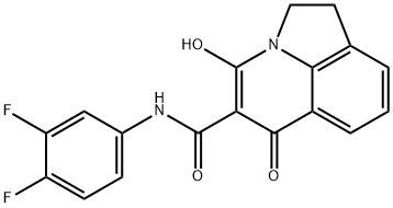 N-(3,4-difluorophenyl)-4-hydroxy-6-oxo-2,6-dihydro-1H-pyrrolo[3,2,1-ij]quinoline-5-carboxamide Structural