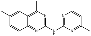 N-[(2E)-4,6-dimethylquinazolin-2(1H)-ylidene]-4-methylpyrimidin-2-amine Structural