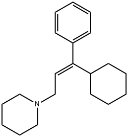 (E)-1-(3-cyclohexyl-3-phenylallyl)piperidine Structural