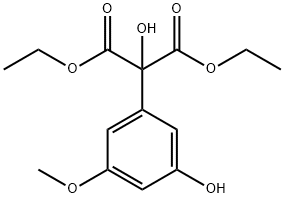 diethyl 2-hydroxy-2-(3-hydroxy-5-methoxyphenyl)malonate Structural