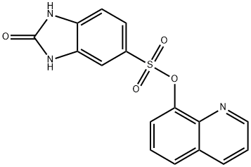 quinolin-8-yl 2-hydroxy-1H-benzo[d]imidazole-6-sulfonate Structural