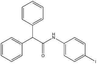 N-(4-Iodophenyl)-2,2-diphenylacetamide Structural