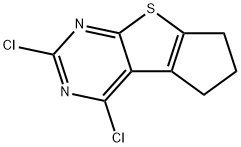 2,4-dichloro-6,7-dihydro-5H-cyclopenta[4,5]thieno[2,3-d]pyrimidine Structural Picture