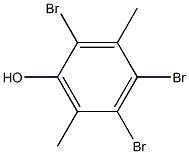 Phenol, 2,4,5-tribromo-3,6-dimethyl- Structural