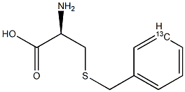 L-CYSTEINE, S-BENZYL (3-13C) Structural