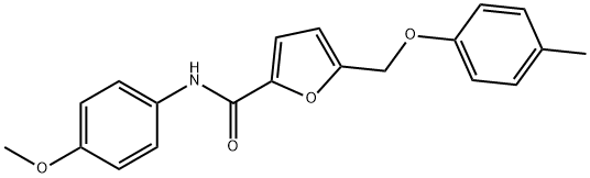N-(4-methoxyphenyl)-5-[(4-methylphenoxy)methyl]furan-2-carboxamide Structural