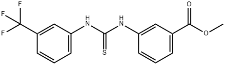 methyl 3-(3-(3-(trifluoromethyl)phenyl)thioureido)benzoate Structural