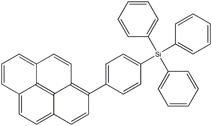 Silane, triphenyl[4-(1-pyrenyl)phenyl]- Structural
