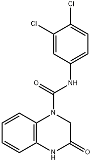 N-(3,4-dichlorophenyl)-3-oxo-3,4-dihydroquinoxaline-1(2H)-carboxamide Structural