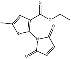 ethyl 2-(2,5-dioxo-2,5-dihydro-1H-pyrrol-1-yl)-5-methylthiophene-3-carboxylate Structural