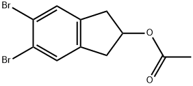 Acetic acid 5,6-dibromo-indan-2-yl ester Structural