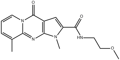 N-(2-methoxyethyl)-1,9-dimethyl-4-oxo-1,4-dihydropyrido[1,2-a]pyrrolo[2,3-d]pyrimidine-2-carboxamide Structural