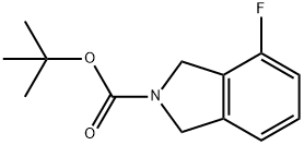 tert-butyl-4-fluoroisoindoline-2-carboxylate Structural