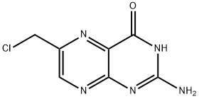 2-Amino-6-(chloromethyl)-4(3H)-pteridinone Structural