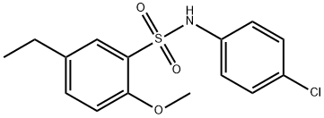 N-(4-chlorophenyl)-5-ethyl-2-methoxybenzenesulfonamide Structural