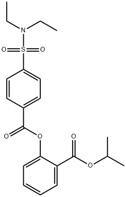 isopropyl 2-((4-(N,N-diethylsulfamoyl)benzoyl)oxy)benzoate Structural