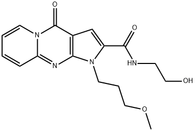 N-(2-hydroxyethyl)-1-(3-methoxypropyl)-4-oxo-1,4-dihydropyrido[1,2-a]pyrrolo[2,3-d]pyrimidine-2-carboxamide Structural