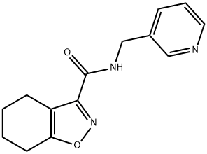 N-(pyridin-3-ylmethyl)-4,5,6,7-tetrahydrobenzo[d]isoxazole-3-carboxamide Structural