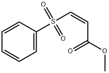 Methyl 3-Phenylsulfonyl-2-propenoate Structural