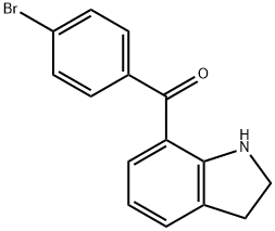 (4-bromophenyl)(indolin-7-yl)methanone Structural