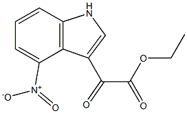 ethyl 2-(4-nitro-1H-indol-3-yl)-2-oxoacetate Structural