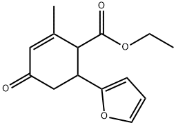ethyl 6-(furan-2-yl)-2-methyl-4-oxocyclohex-2-enecarboxylate Structural