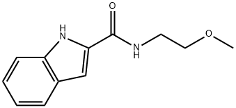 N-(2-methoxyethyl)-1H-Indole-2-carboxamide Structural
