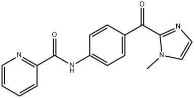 N-{4-[(1-methyl-1H-imidazol-2-yl)carbonyl]phenyl}-2-pyridinecarboxamide Structural