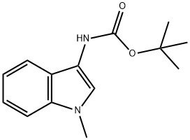 tert-Butyl (1-methyl-1H-indol-3-yl)carbamate Structural