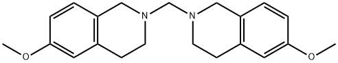 Isoquinoline, 2,2'-methylenebis[1,2,3,4-tetrahydro-6-methoxy- Structural