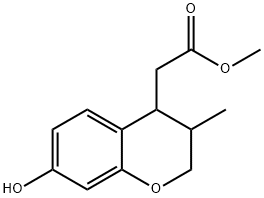methyl 2-(7-hydroxy-3-methylchroman-4-yl)acetate Structural