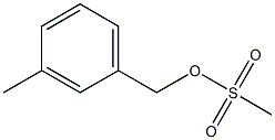 Benzenemethanol, 3-methyl-, methanesulfonate Structural