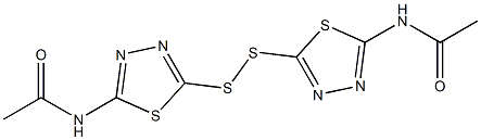 bis(2-Acetamido-1,3,4-thiadiazol-5-yl) Disulfide Structural