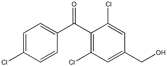 Methanone, (4-chlorophenyl)[2,6-dichloro-4-(hydroxymethyl)phenyl]- Structural