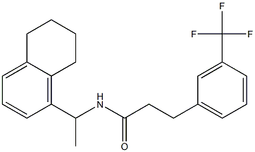 N-(1-(5,6,7,8-tetrahydronaphthalen-1-yl)ethyl)-3-(3-(trifluoromethyl)phenyl)propanamide