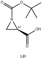 lithium(1+) (2R)-1-[(tert-butoxy)carbonyl]aziridine-2-carboxylate Structural