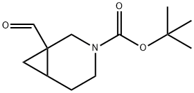 tert-Butyl 1-formyl-3-azabicyclo[4.1.0]heptane-3-carboxylate Structural