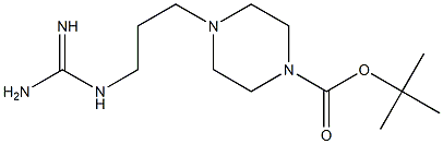 tert-Butyl 4-(3-guanidinopropyl)piperazine-1-carboxylate Structural