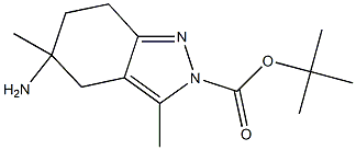 TERT-BUTYL 5-AMINO-3,5-DIMETHYL-4,5,6,7-TETRAHYDRO-2H-INDAZOLE-2-CARBOXYLATE Structural