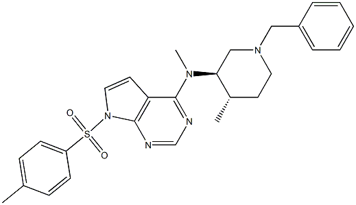 N-((3R,4S)-1-benzyl-4-methylpiperidin-3-yl)-N-methyl-7-tosyl-7H-pyrrolo[2,3-d]pyrimidin-4-amine