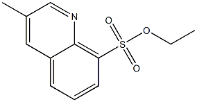 ethyl 3-methylquinoline-8-sulfonate Structural