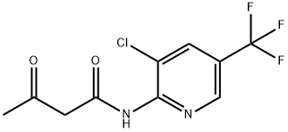 N-(3-chloro-5-(trifluoromethyl)pyridin-2-yl)-3-oxobutanamide Structural